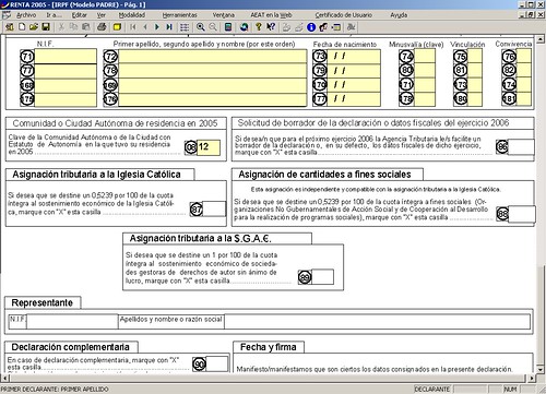 Declaración de la renta web