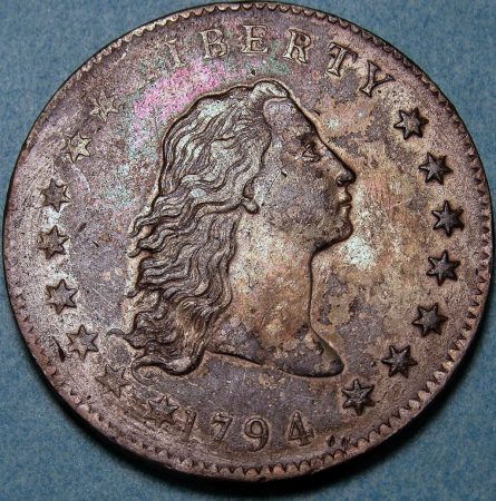 Dolar Flowing Hair 1794 monedas