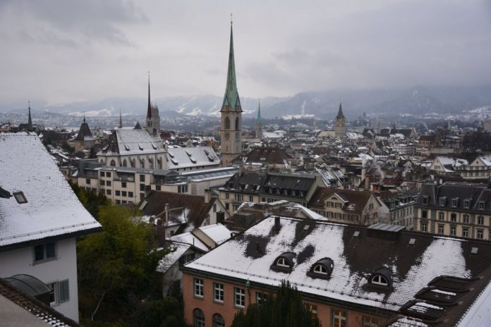Zúrich, ciudades en invierno