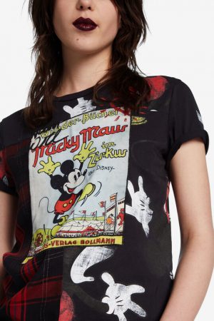 Camiseta Mickey Mouse tartán de Desigual
