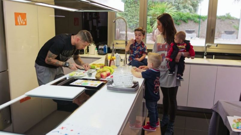 La cocina de Sergio Ramos y Pilar Rubio