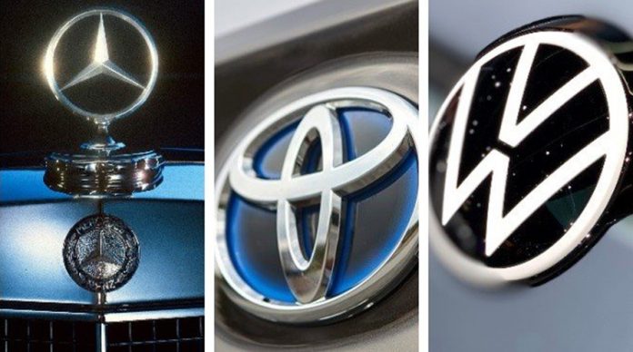 Mercedes-Benz, Toyota y Volkswagen - marcas más valiosas