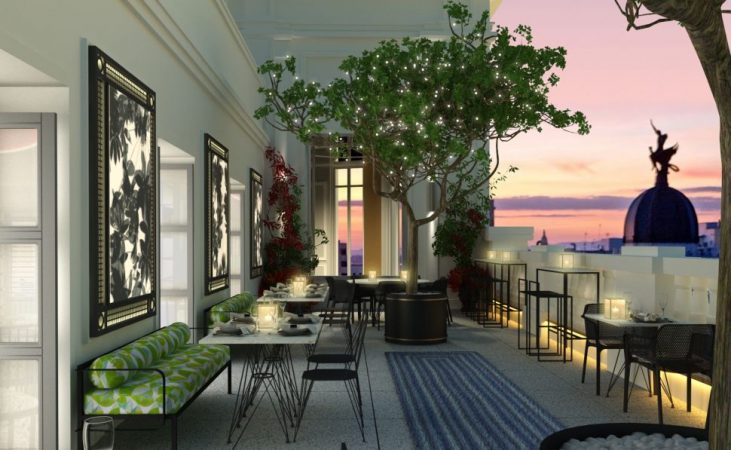 Terraza del hotel de Cristiano Ronaldo