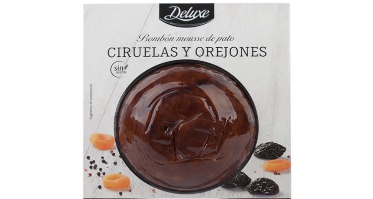 Bombón mousse de pato con ciruelas Lidl