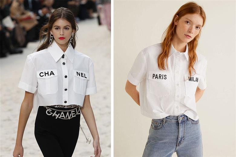 camisa chanel mango
