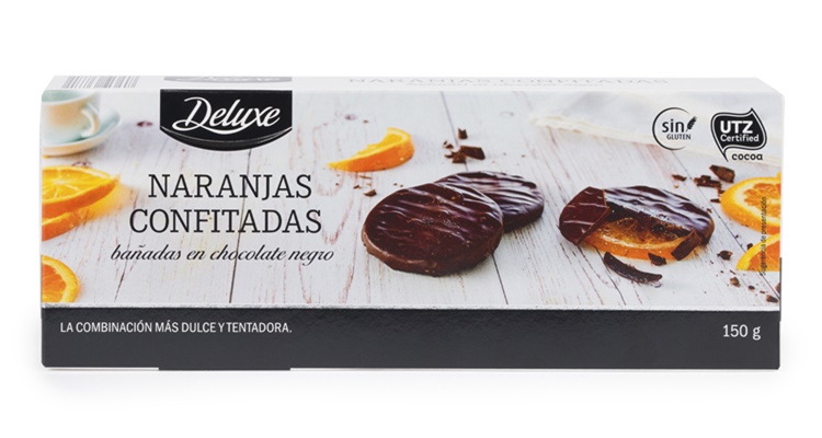 Naranjas bañadas chocolate negro Lidl