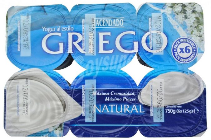 yogur griego natural hacendado