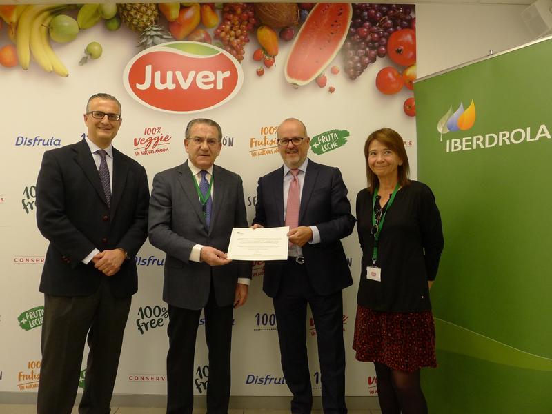 Iberdrola suministrará energía ‘verde’ a la planta de Juver en Murcia