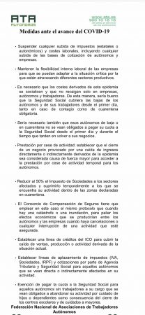 Federación Nacional de Asociaciones de Trabajadores Autónomos (ATA) empresarios