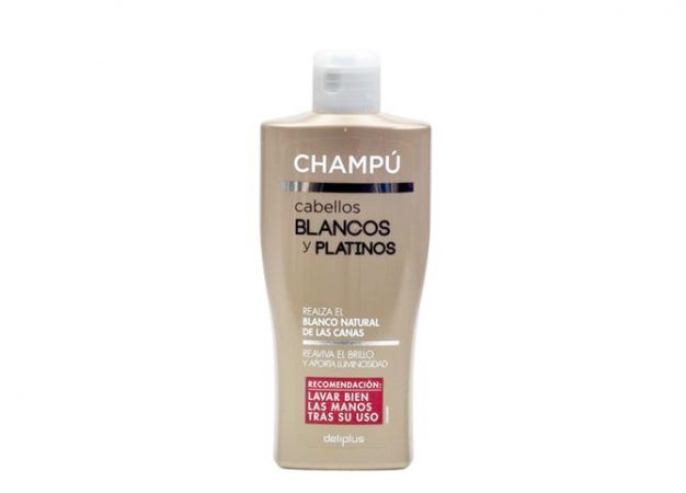 10 productos curiosos de Mercadona que aún no conoces 18 Merca2.es Champú para pelo blanco Deliplus