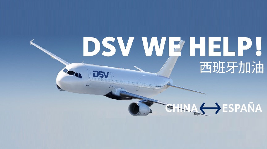 DSV abre un puente aéreo directo China y España por la crisis COVID-19