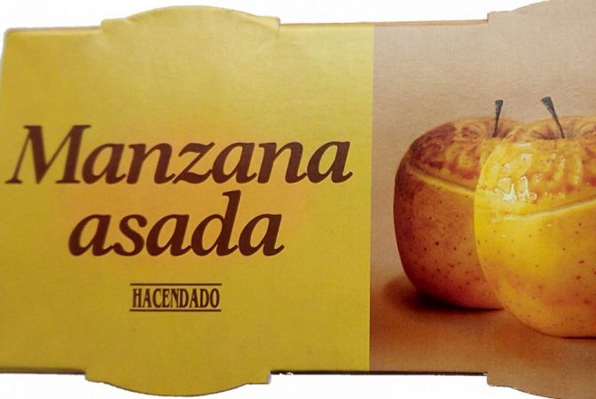 manzana asada