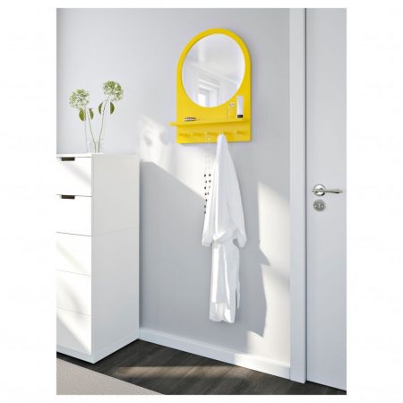 saltroed mirror with shelf and hooks yellow 0387967 PE559105 S5 Merca2.es