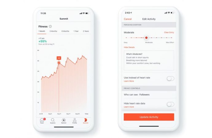 Strava, macOS e iOS