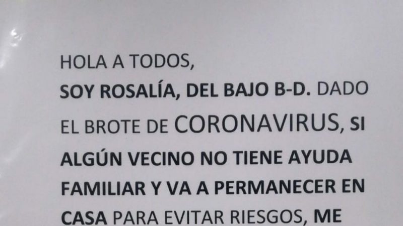 vecinos gestos solidarios coronavirus