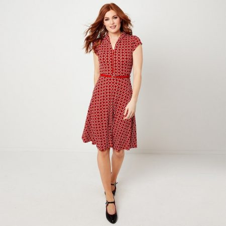 Vestido con cinturón  La Redoute
