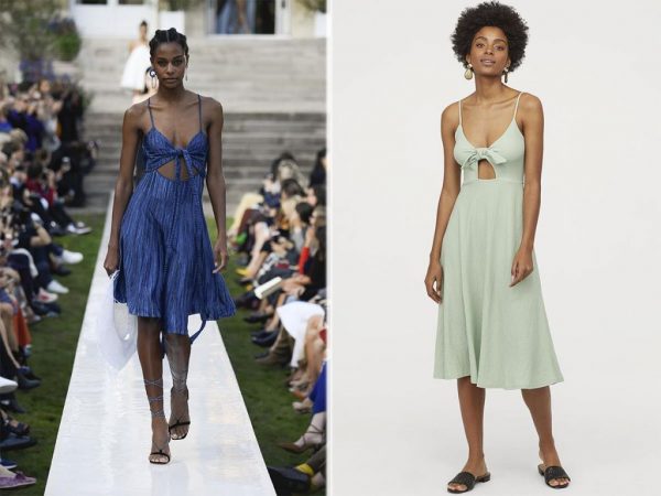 vestido con escote