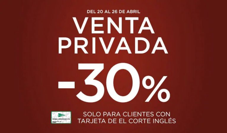 El Corte Inglés venta privada