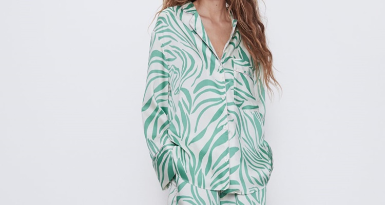 Camisa pijamera estampados tendencia