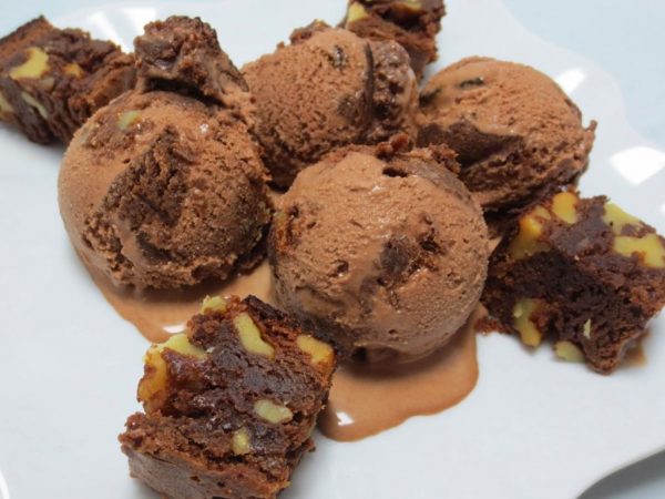 helado brownie