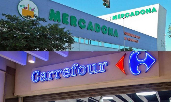 Mercadona Carrefour El Corte Inglés