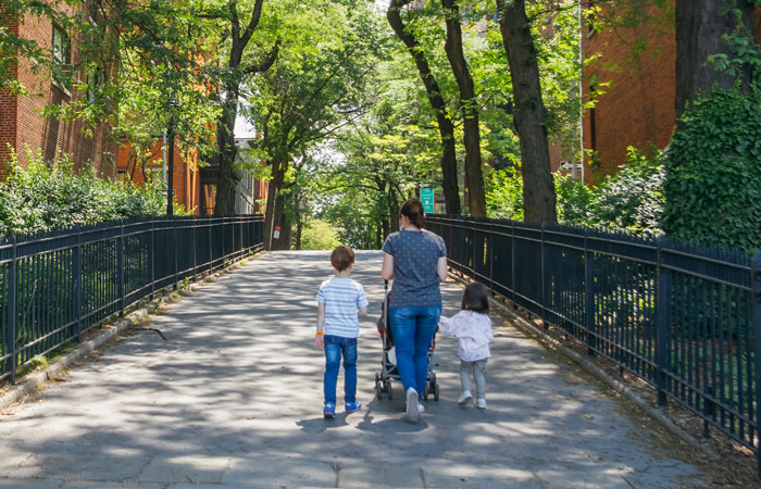 pasear con niños