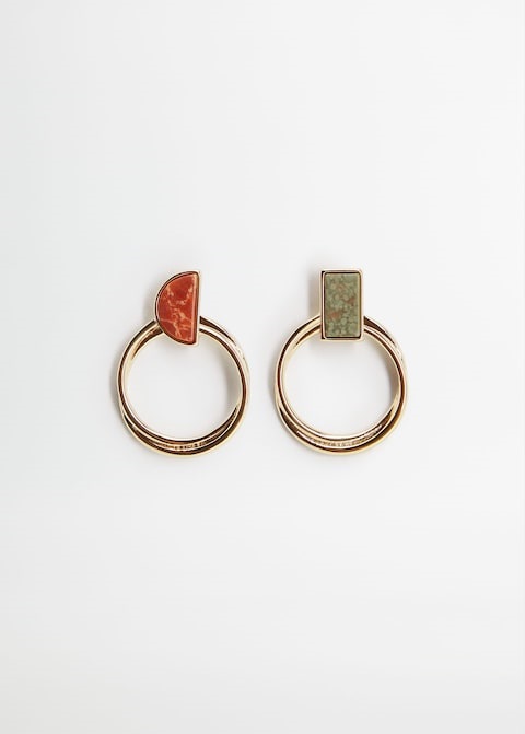 pendientes piedras