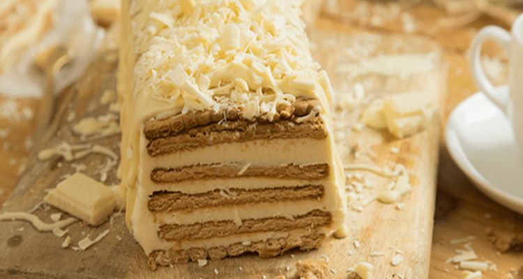 Galletas y chocolate blanco