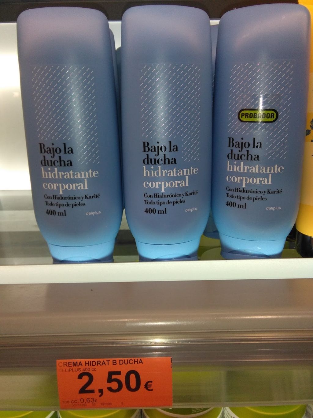 crema bajo ducha deliplus mercadona