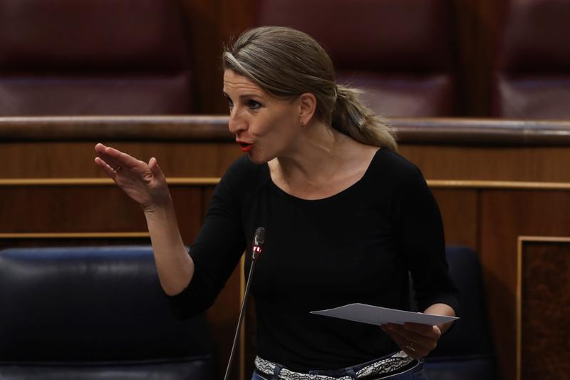 Yolanda Díaz defiende hoy en el Congreso la ampliación de los ERTE por el Covid-19 hasta el 30 de junio