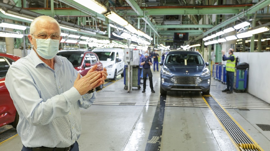 Ford ha reiniciado hoy la producción en su planta de Valencia con protocolos de protección reforzada en sus instalaciones