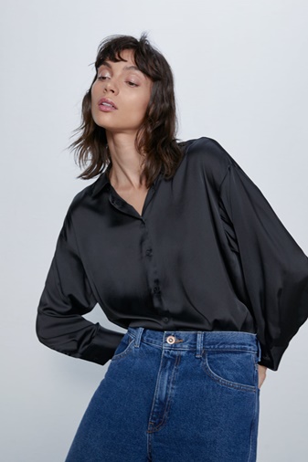 Camisa satinada especial