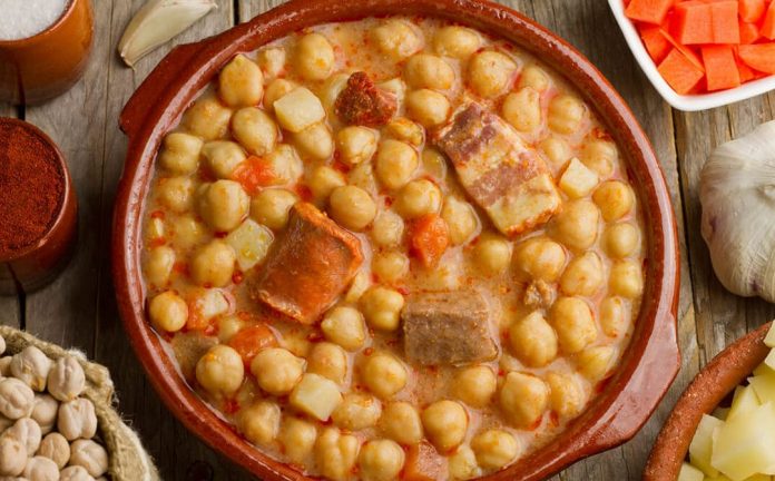 receta cocido madrileño auténtico