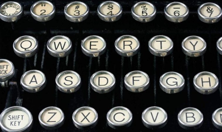 teclado maquina de escribir
