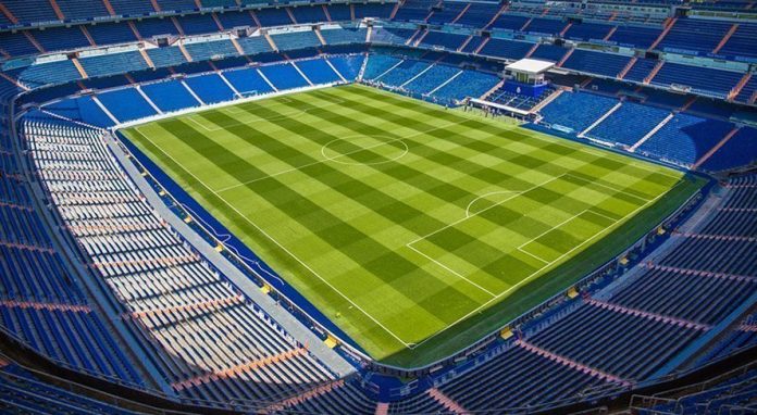 césped Santiago Bernabéu