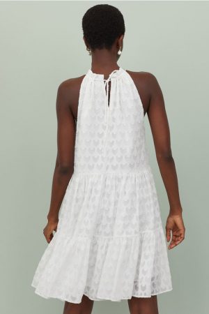 vestido evase h&m