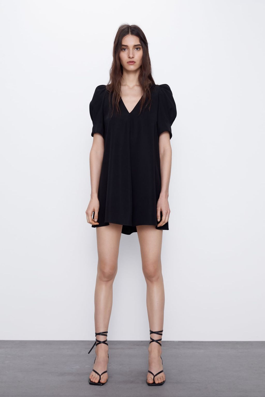 Vestido manga abullonada