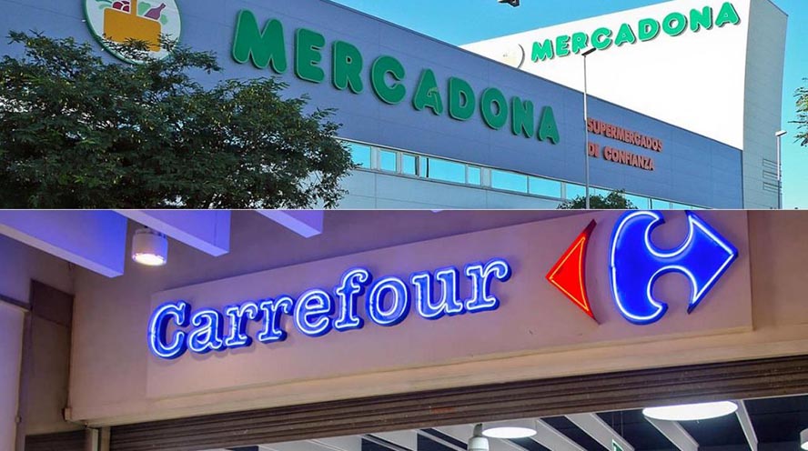 mercadona carrefour el corte inglés