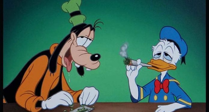 Pato Donald fumando, Disney