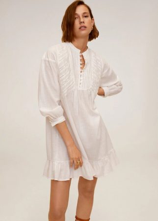 vestido camisero mango