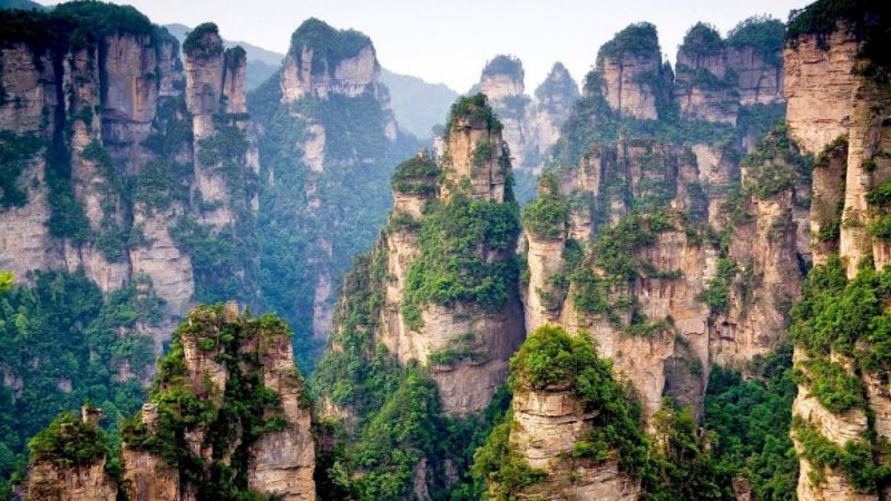 lugares visitar montaña tianzi