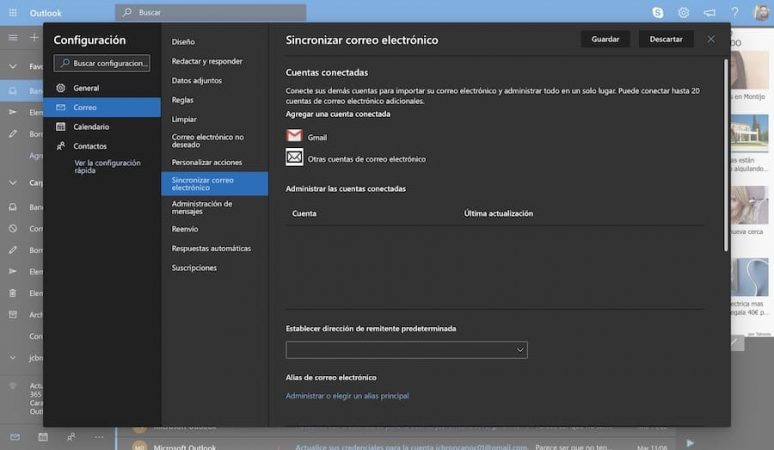 sincronizar correo