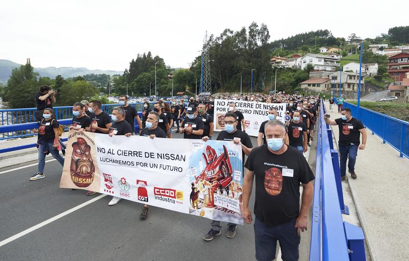 Trabajadores de Nissan se manifestarán el miércoles en Madrid