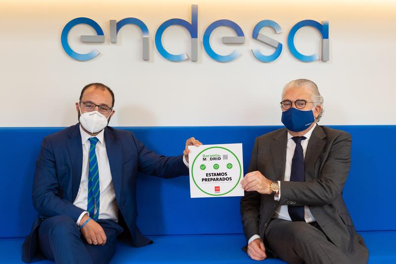 Endesa recibe el sello Garantía Madrid por su labor frente al Covid-19
