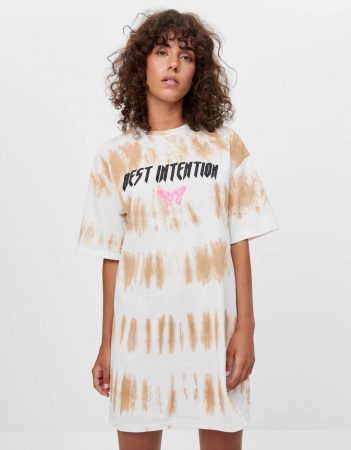 vestido camiseta tie dye