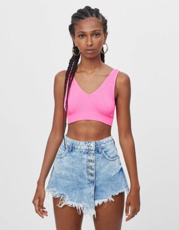 top rosa bershka