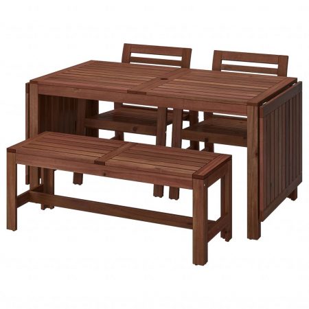 Banco, sillas y mesa jardín Ikea