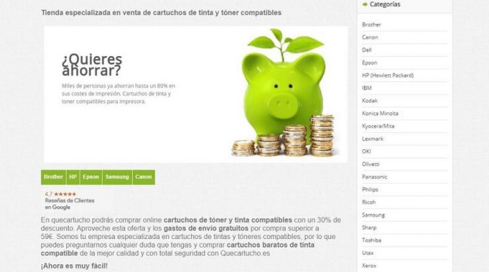 quecartucho, ecommerce cartuchos compatibles respetuosos medio ambiente