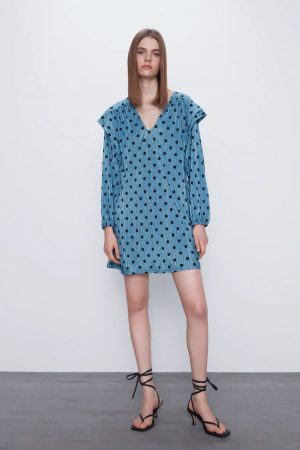 Vestido de lunares Zara