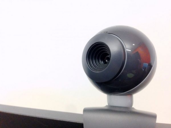 videollamada, entrevista de trabajo online webcam